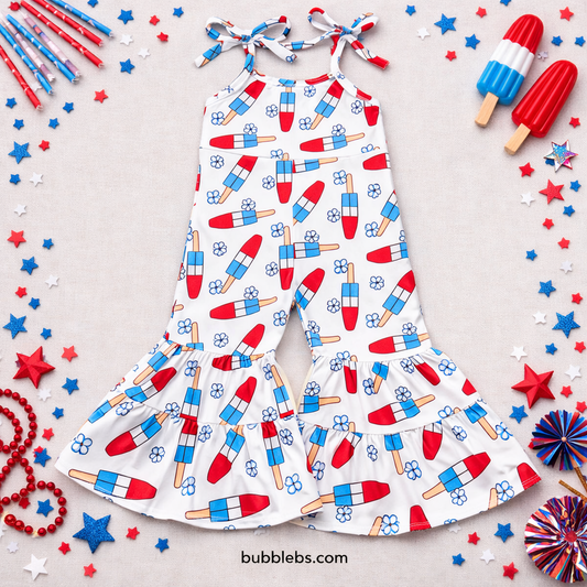 Popsicle Print Ruffle Flair Jumper