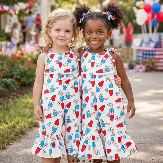Popsicle Print Ruffle Flair Jumper
