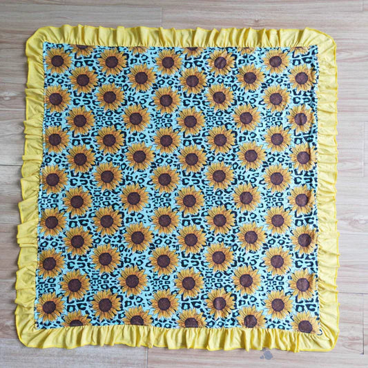Sunflower Ruffle Blanket
