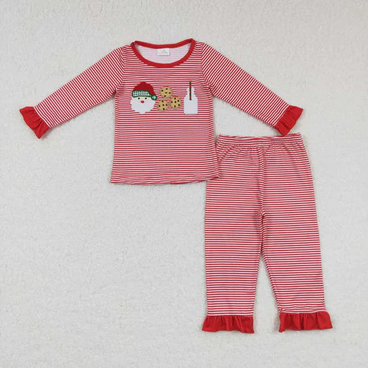 Girls Christmas Santa Milk & Cookies set