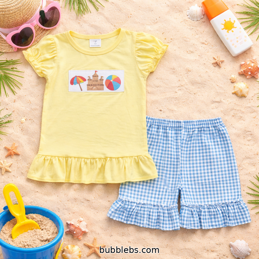 Seaside Sunshine Short Sibling Set Girls Two Piece