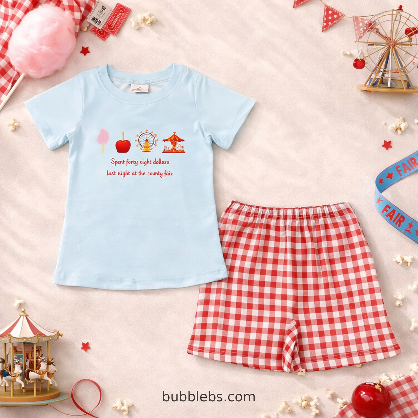 Spent Forty Eight Dollars County Fair Boys Two Piece