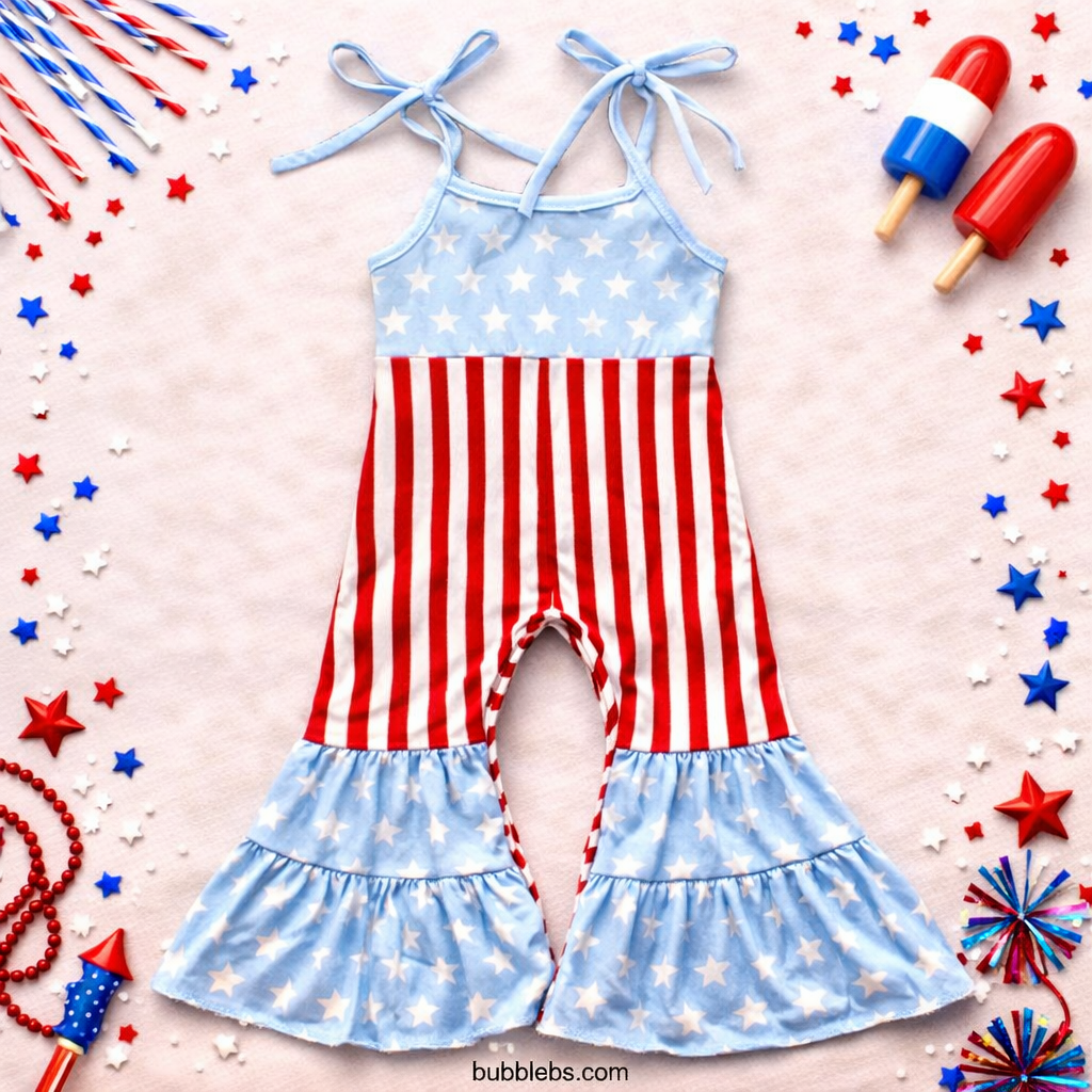 Stars & Stripes Ruffle Flair Jumper
