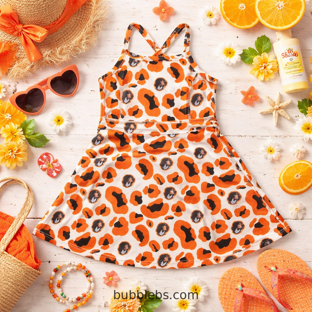 Sunset Safari Leopard Print Sundress