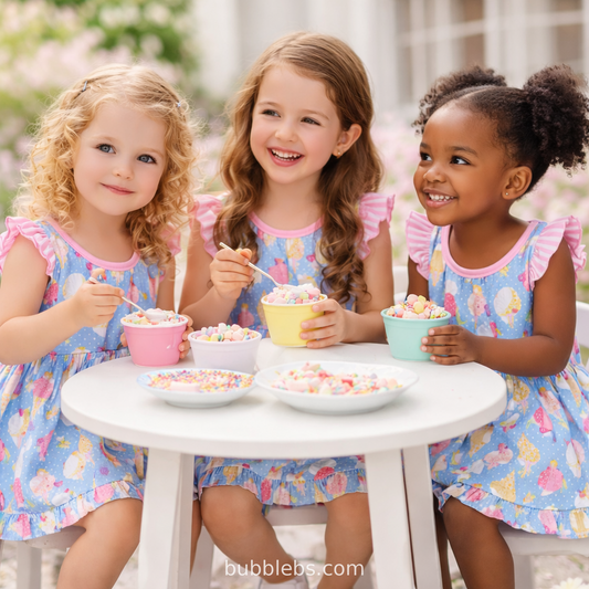 Sweet Treat Ice Cream Ruffle Shorts Set