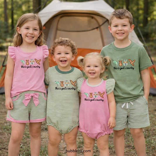 This is God's Country Boys Two Piece Set