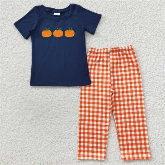 Boys Fall Pumpkin Set