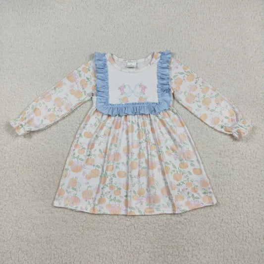 Girls Fall Pumpkin Patch Dress