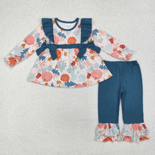Girls Blue Pumpkin Set